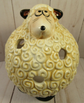 Candle Cover Puffy  Lamb Whimsy ULltra Clean 4&quot; Tall Use Tea Light or Flameless. - £3.99 GBP