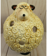 Candle Cover Puffy  Lamb Whimsy ULltra Clean 4&quot; Tall Use Tea Light or Fl... - £3.93 GBP