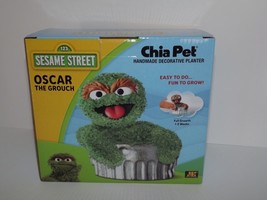 Chia Pet Oscar The Grouch Sesame Street Decorative Planter 12/2024 New (~) - $36.62