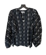 MASAI COPENHAGEN Beatriz Scrunch Sleeve Cotton Blouse Size Medium New - $24.75