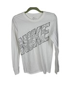 Men&#39;s Nike Spell Out Graphic Logo Long-Sleeve T-Shirt White Size XS - €21,03 EUR