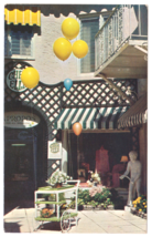 Vtg Postcard-Worth Avenues Many Via&#39;s Palm Beach FL-Shops Baloons-Chrome-FL2 - £4.94 GBP