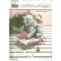 Simplicity Sewing Pattern 7828 Cat Pull Toy Marjorie Puckett - £11.23 GBP