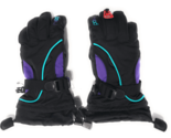 Head Junior Jr Black Purple Teal Insulated Ski Snowboard Winter Gloves M... - £54.30 GBP
