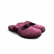 Vionic Laurel Suede Burgundy Mule Comfort Shoes - Women&#39;s Size 11 - £37.77 GBP