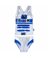 STAR WARS R2-D2 Two-Piece Swimsuit for Girls Size 13 White - $69.38 CAD