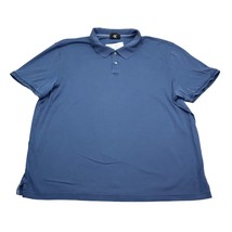 Calvin Klein Shirt Mens XL Blue Plain Chest Button Short Sleeve Collared... - $15.72