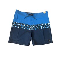 Quiksilver Men&#39;s Surfsilk Panel 20&quot; Boardshort Swim Trunk Star Sapphire ... - $22.28