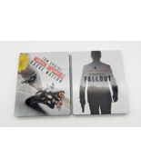 Lot of 2 Mission Impossible STEELBOOKS Blu Ray Rogue Nation, Fallout DVD - £29.37 GBP