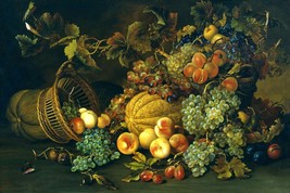 Giclee Art Still life with grapes and fruits Oil painting Art Printed on canvas - £7.45 GBP+