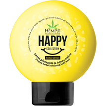  Hempz Happy Exfoliating Body Wash Sweet Pineapple Honey Melon, 8.5 Oz.