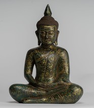 Ancien Style Khmer Bois Assis Statue De Bouddha Dhyana Méditation Mudra 28cm/11&quot; - $306.94