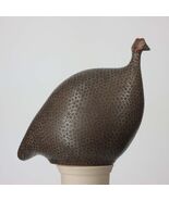 Les Ceramiques de Lussan Small Ceramic Guinea Fowl - Matte Black Spotted... - €156,11 EUR