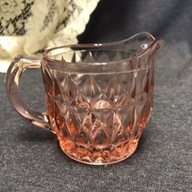 Jeanette Glass Company Windsor Diamond Creamer 3” Tall Excellent Condition - $7.92