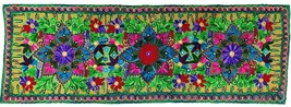 Table runner throw wall décor handicraft Tapestry wall hanging floral em... - $29.99