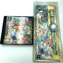 Parappa the Rapper Japanese Playstation game + NEW Katy Kat Digital Watch set - £44.11 GBP