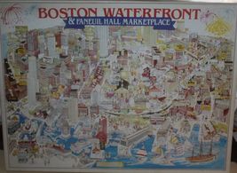 1993 White Mountain Puzzles Boston Waterfront 1000 Piece Puzzle - Complete - £9.27 GBP