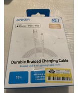 Anker 10&#39; Braided Lightning to USB-C Fast ChargingCable - White MFi-Cert... - $181.90 MXN