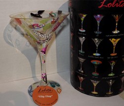 LOLITA Flip Flops Martini Glass with Recipe and Original Packaging - £17.36 GBP