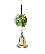 Vintage Hanging Mistletoe Musical Bell Silent Night Music MadeinHONGKONG... - $37.90 CAD
