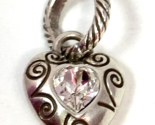 Brighton Forever Love Together Charm, JC1240 Silver Finish, Clear Crysta... - $14.25