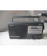 SONY ICF-36 PORTABLE RADIO Weather TV FM AM Band Radio - Tested Black WO... - $17.81