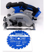 KOBALT KCS 124B-03 24V 24 VOLT BRUSHLESS 6.5" CIRCULAR SAW WITH 24T BLADE - NEW! - £60.38 GBP