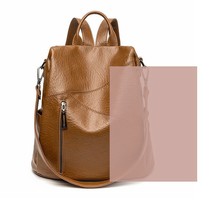 Fashion Backpack Women&#39;s Simple and Easy to Wear 2023 New Solid Color Large Capa - £85.69 GBP
