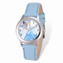 Disney Princess Cinderella Light Blue Leather Tween Watch - £35.85 GBP