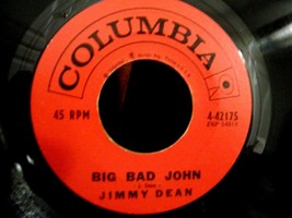 Jimmy Dean-Big Bad John / I Won&#39;t Go Huntin&#39; With You Jake-45rpm-1961-EX - £7.91 GBP