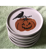 5 Halloween appetizer plates, Poe - $45.00
