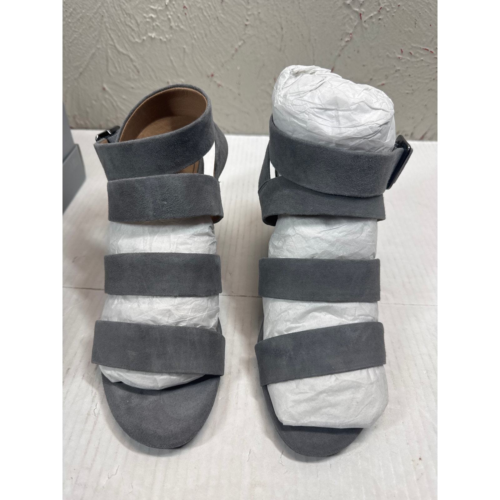 Vionic Perk Blaire Suede Charcoal Gray Gladiator Heel Comfort Shoe Size 9 Item image 2