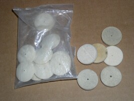 Felt Wheel Buffs Dental Lab Lot Of 15 Flat And Knife Edge Various Unbranded - £10.21 GBP