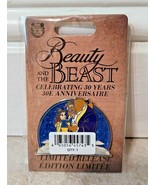 30TH ANNIVERSARY BEAUTY &amp; THE BEAST PIN COLLECTABLE NEW LIMITED EDITION - £30.26 GBP