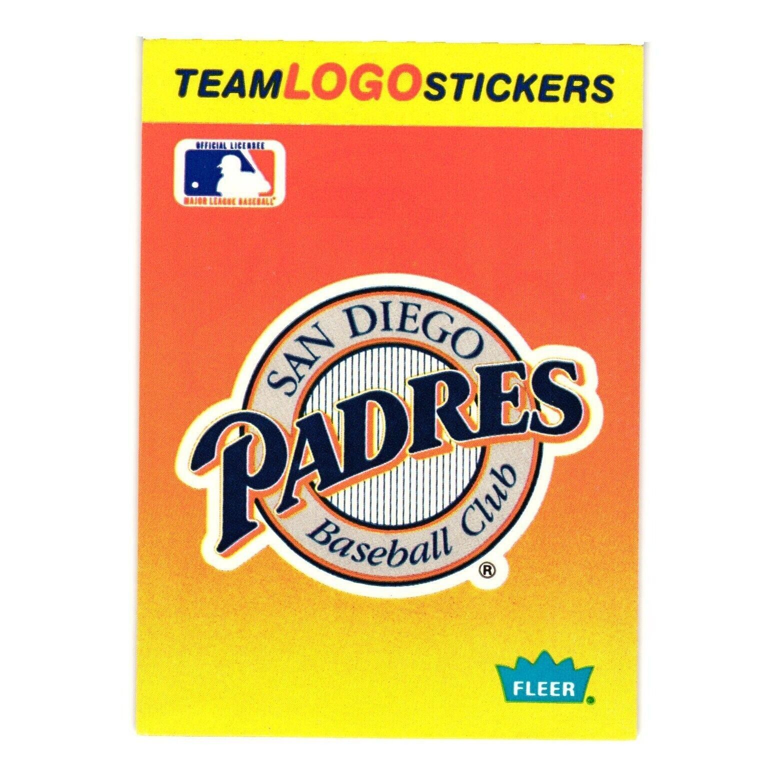 1991 Fleer #NNO Team Logo Stickers Baseball Collection San Diego Padres - $2.00