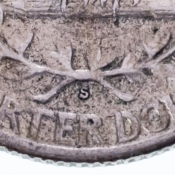 1938-S Washington Quarter 25C in AU Condition, Nice Eye Appeal, Strong Luster Item image 4