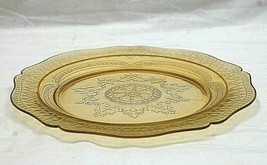 Yellow Depression Patrician Federal Glass Dinner Plate 11&quot; Scalloped Vintage - £19.88 GBP