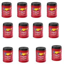 &quot;12-Pack Folgers Classic Roast Medium Ground Coffee 9.6 oz Canisters - Fresh&#39;&#39; - £93.07 GBP