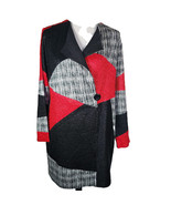 Chico&#39;s Travelers Collection 2 (L 12/14) Patched Crushed Duster Button R... - $34.99