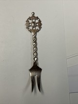Vintage Kings Cross Oslo, Norway 40 GR Silver 2 Tine Fork Thomsen Knudse... - $14.85