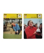 Lot of 2 - 1978 Sportscaster Golf Cards - Arnold Palmer &amp; Johnny Miller - £7.77 GBP