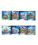8 Winter Snow House Christmas Greeting Card Diamond Jewel Art COMPLETED & SEALED - $542.36 MXN