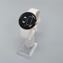 Google Pixel Watch GA03182-US 41mm Polished Silver Case w/ Chalk Band image 3