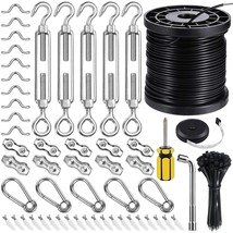 Globe String Light Suspension Kit, Outdoor Light Guide Wire, 170Ft Coate... - $66.99