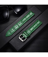 15mm Green Calfskin Leather (Change Tool + Springs Included) Watch Strap/Band - $9.89
