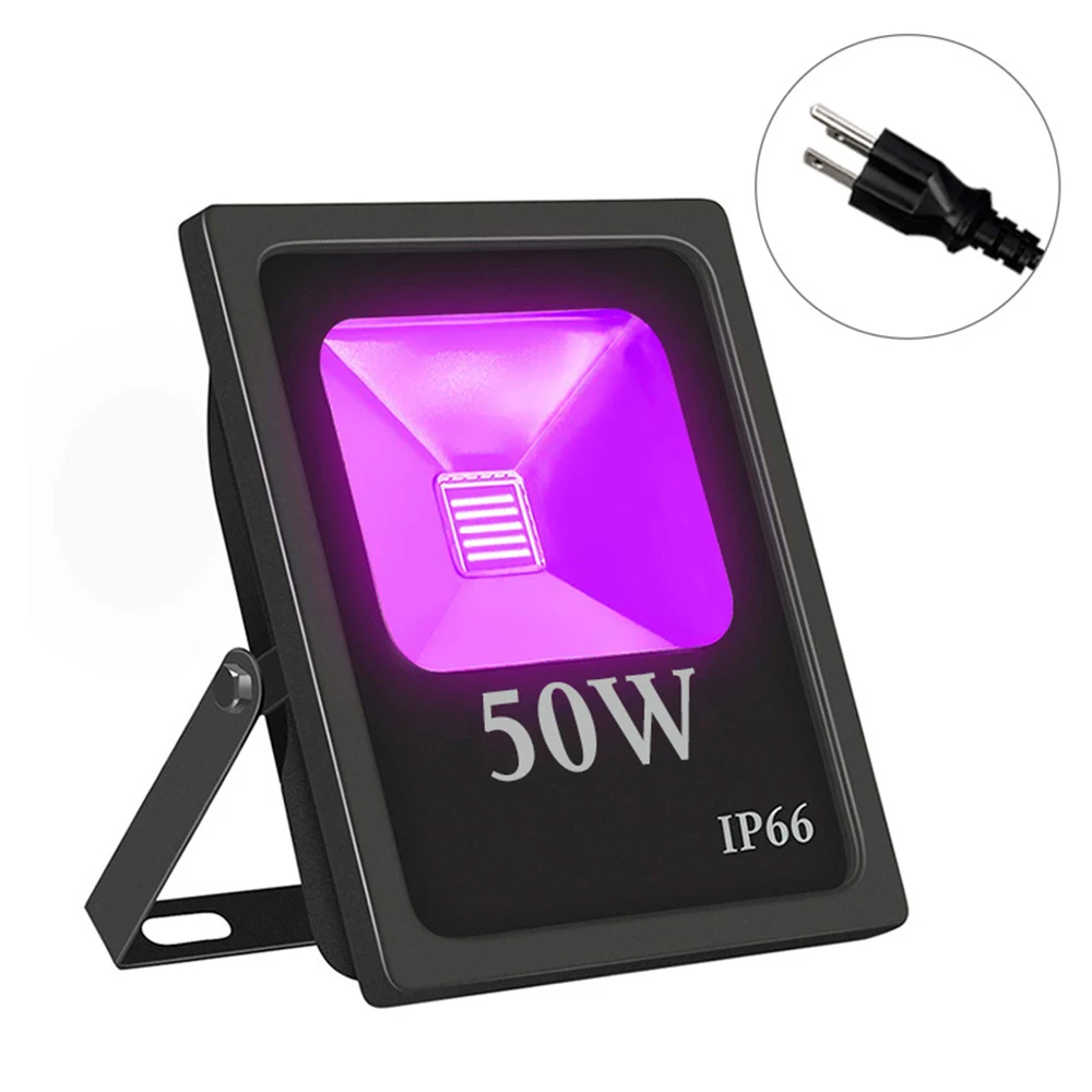 10W 20W 30W 50W UV LED Floodlight IP66 Waterproof Ultraviolet Black Light Party  - £182.35 GBP