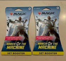 MTG Magic The Gathering March Of The Machine Set Booster Pack Foil New - £7.43 GBP