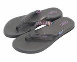 Flojos Ladies&#39;s Size 10, Maddy Flip Flop Sandal, Black-Lavender - $14.99