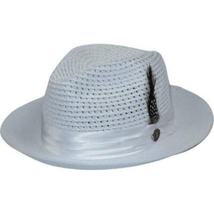Men's Summer Spring Braid Straw style Hat by BRUNO CAPELO JULIAN JU901 White image 5
