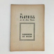 1951 Playbill Alvin Theatre Present Claude Rains in Darkness at Noon - £14.90 GBP